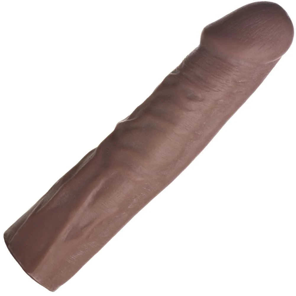 1.5" Extra Length Jock Penis Extension Sleeve, 9", Chocolate