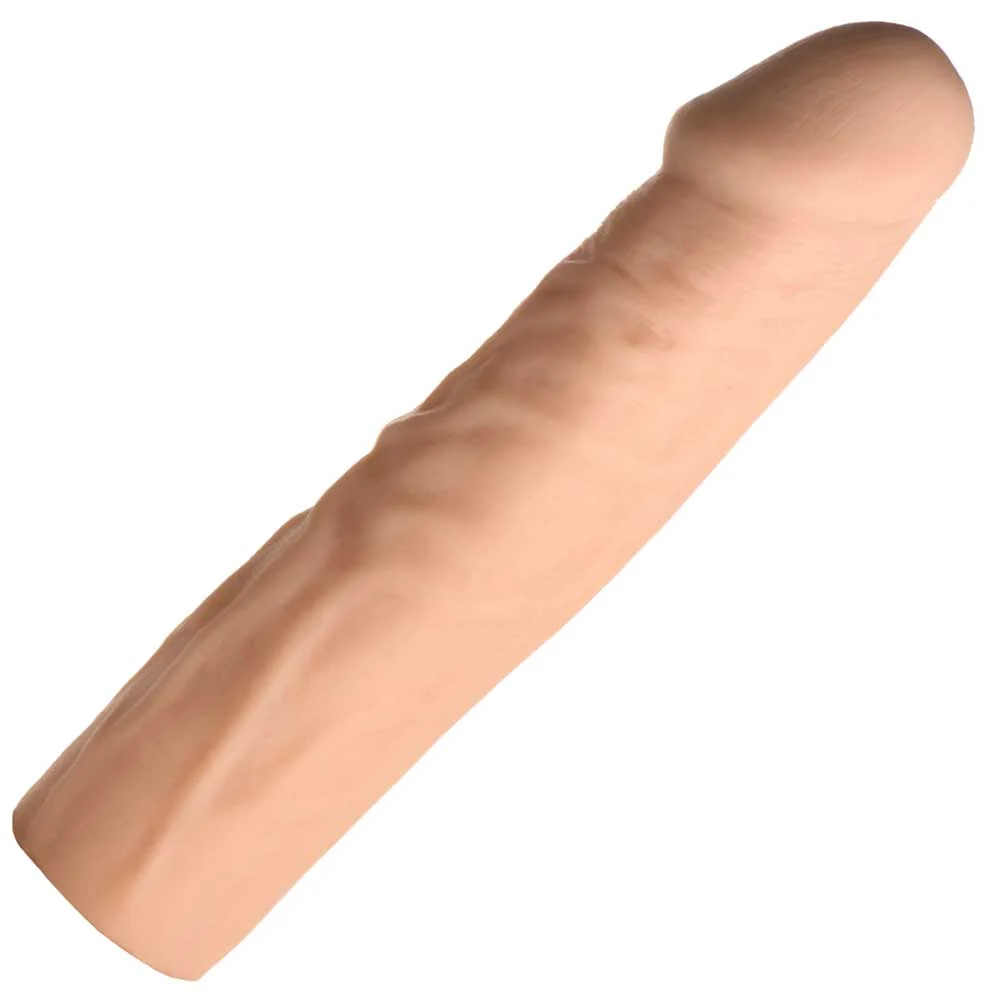 1.5" Extra Length Jock Penis Extension Sleeve, 9", Vanilla