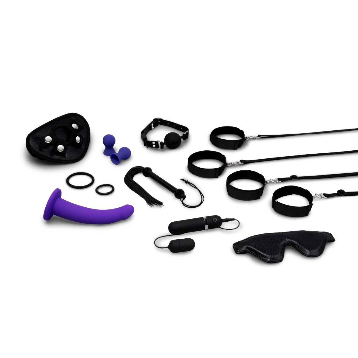 10 piece strap-on bondage set