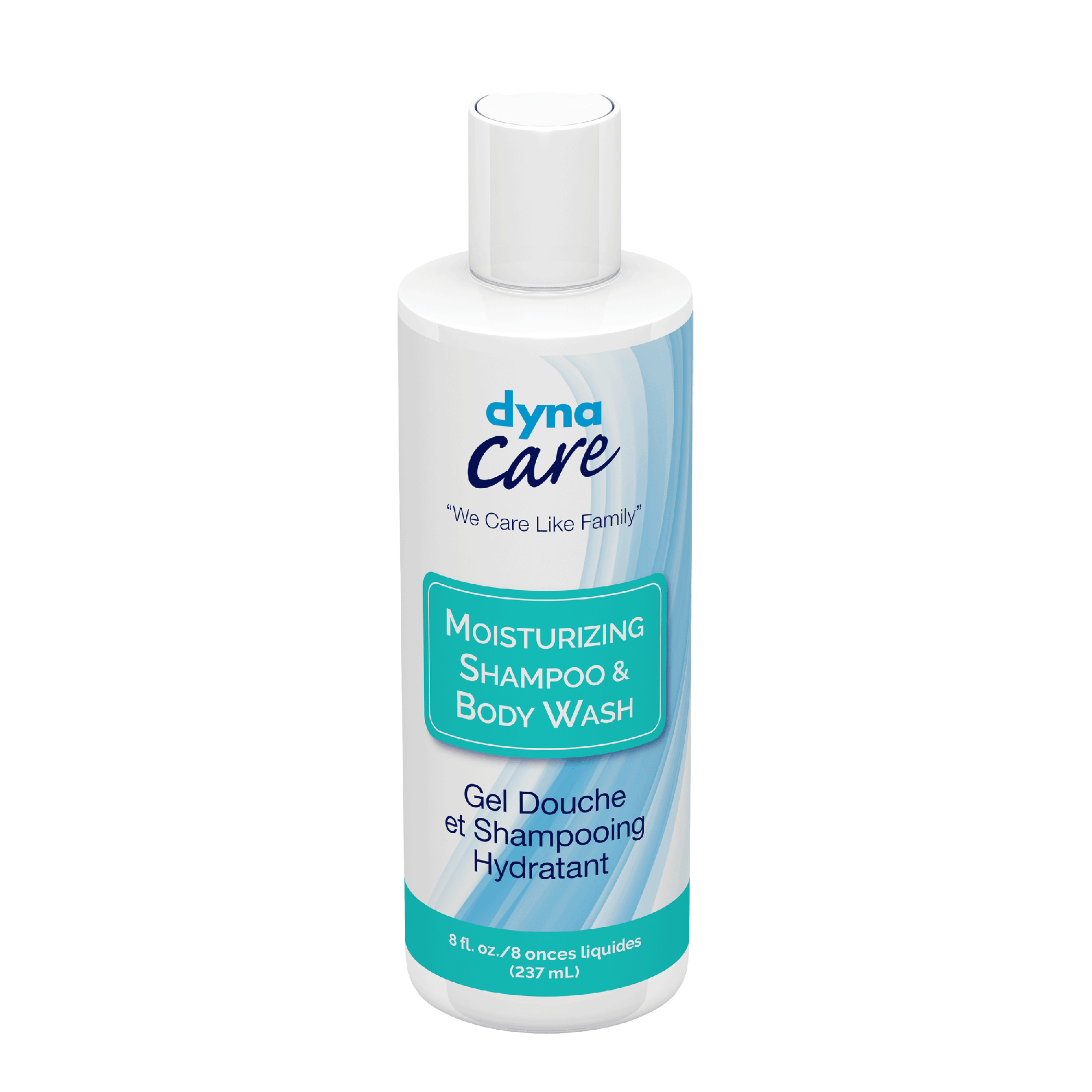DynaCare Moisturizing Shampoo and Body Wash, 8 oz. Bottle, 48bot/case (48 Count)