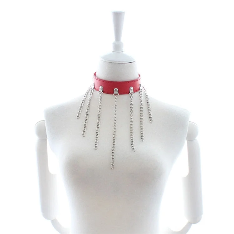 19 Types Adjustable Faux Leather Neck BDSM Collar