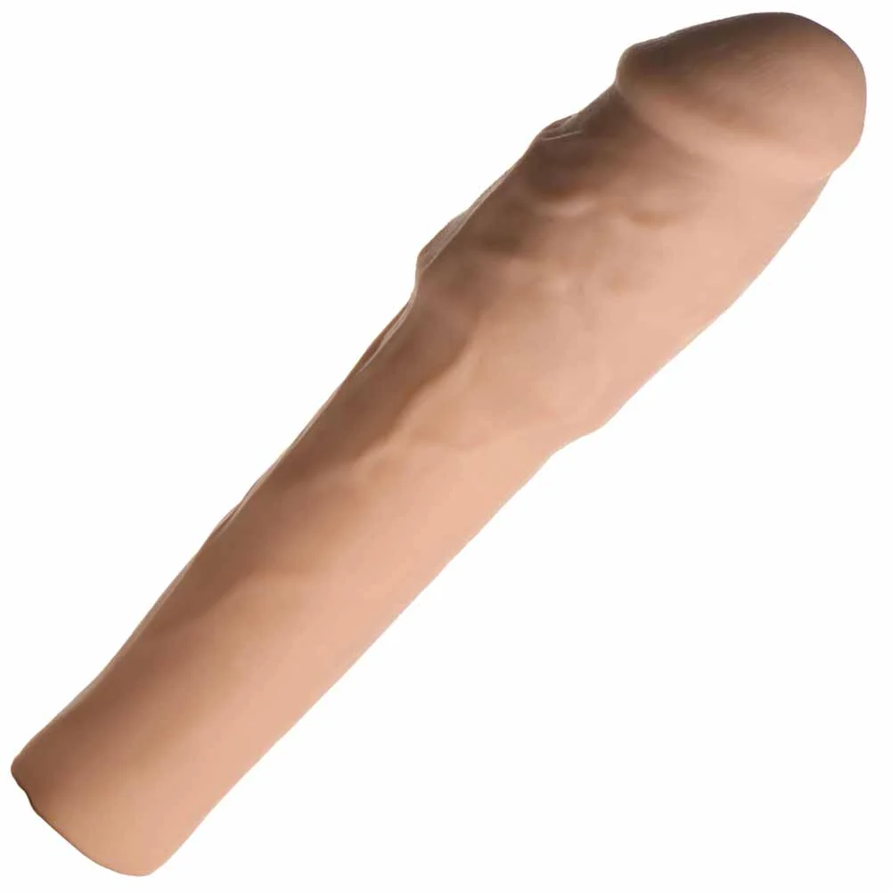 2" Extra Length Jock Thick Penis Extension, 11", Vanilla
