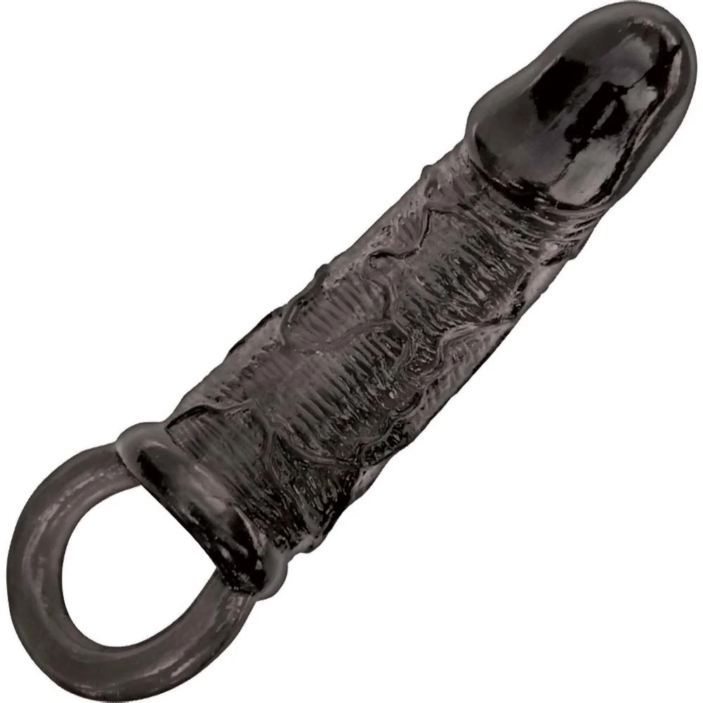 2" Extra Length Mack Tuff Deep Pleasure Penis Extender, 6.5", Black