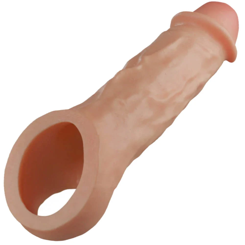 2" Extra Length Performance Plus Intrepid Silicone Penis Extension, 9.25", Vanilla