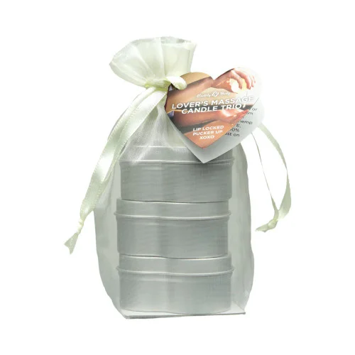 2026 Valentines Hemp Seed Massage Candle Trio by Earthly Body
