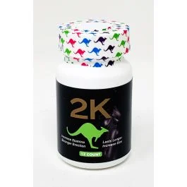 2K Kangaroo Green Male Enhancements 12 Pills Bottle