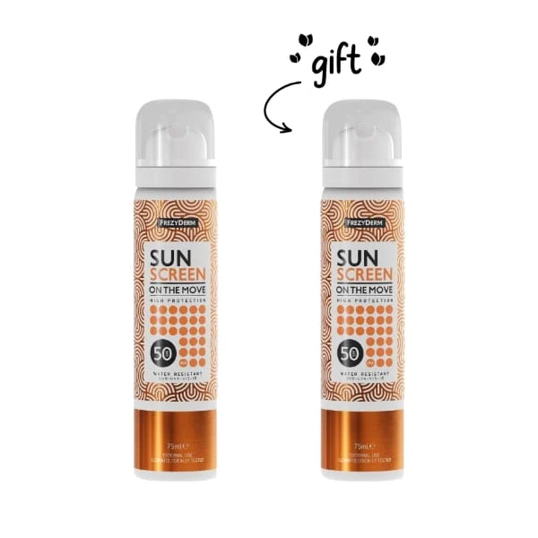 2x Frezyderm Sunscreen on the Move SPF50 75 ML