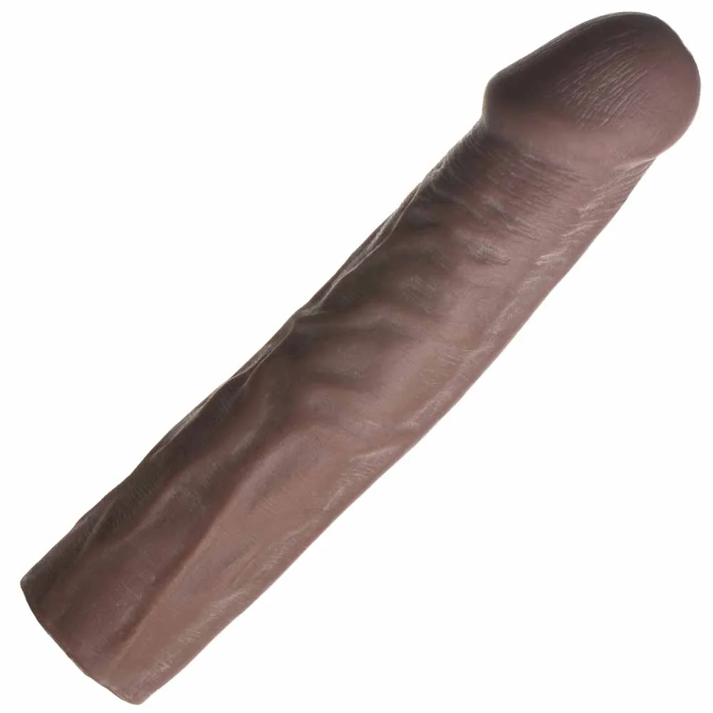 3" Extra Length Jock Penis Extension Sleeve, 9", Chocolate
