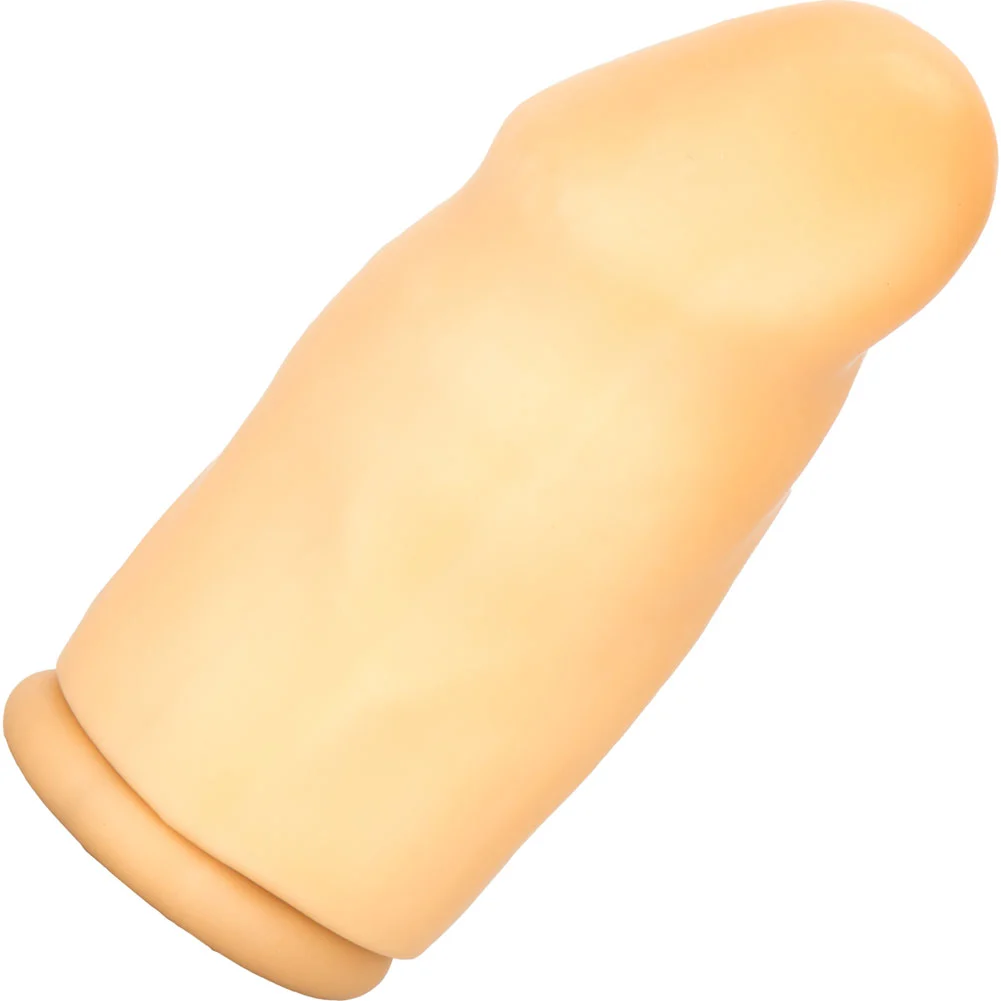 3" Extra Length Smooth Latex Penis Extension Condom, Ivory