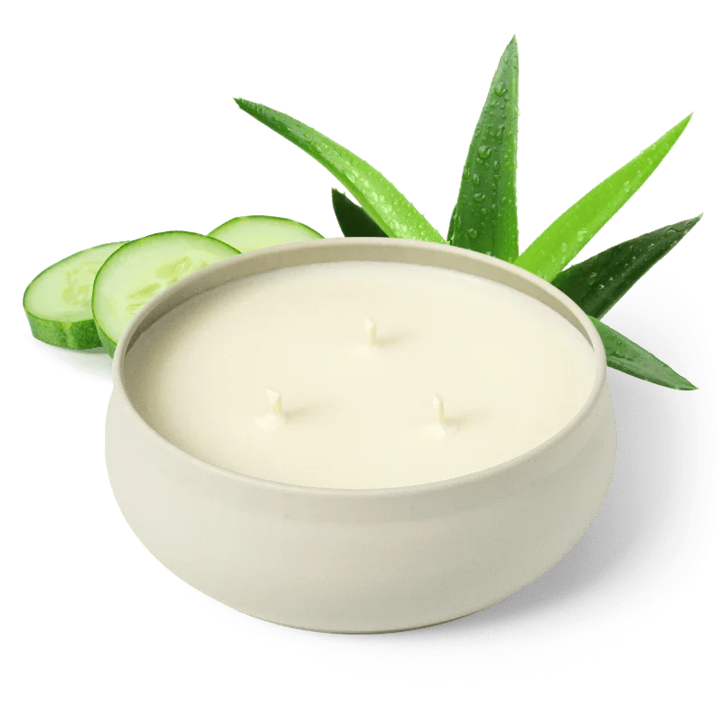 3 Wick Candle - Cucumber Aloe