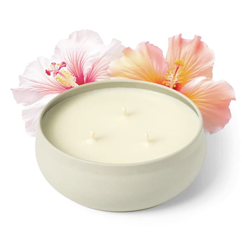 3 Wick Candle - Hibiscus Tea