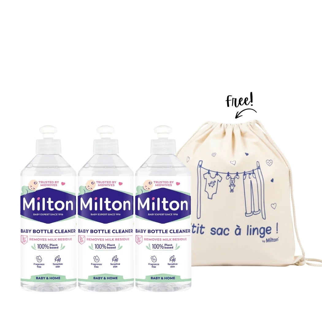 3 x Baby Bottle Cleaner + Free Bag
