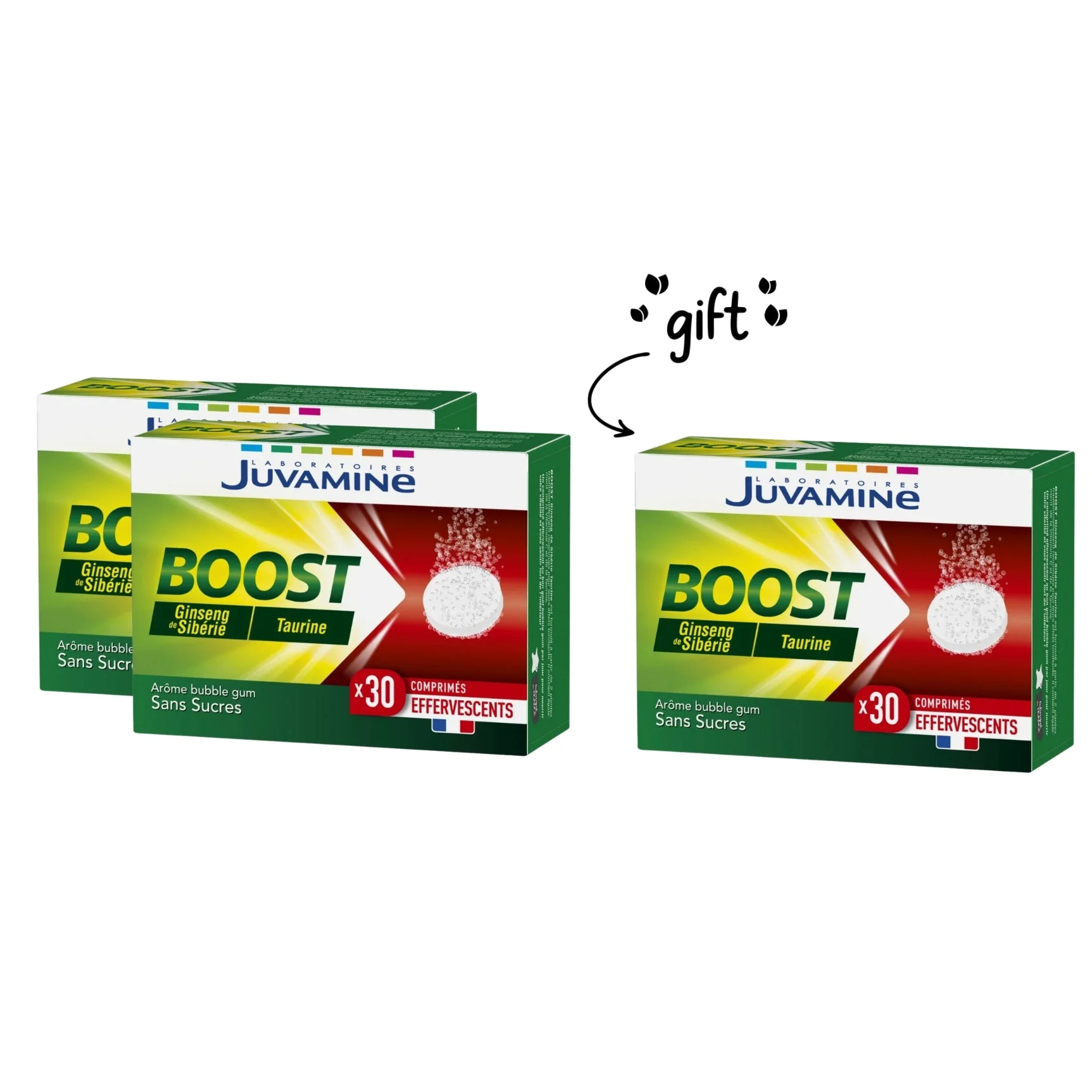 3 x Boost Siberian-Ginseng, Taurine-VitaminC