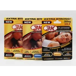 3K Pack 3 Capsules Gold Blue White Male Enhancer Pill