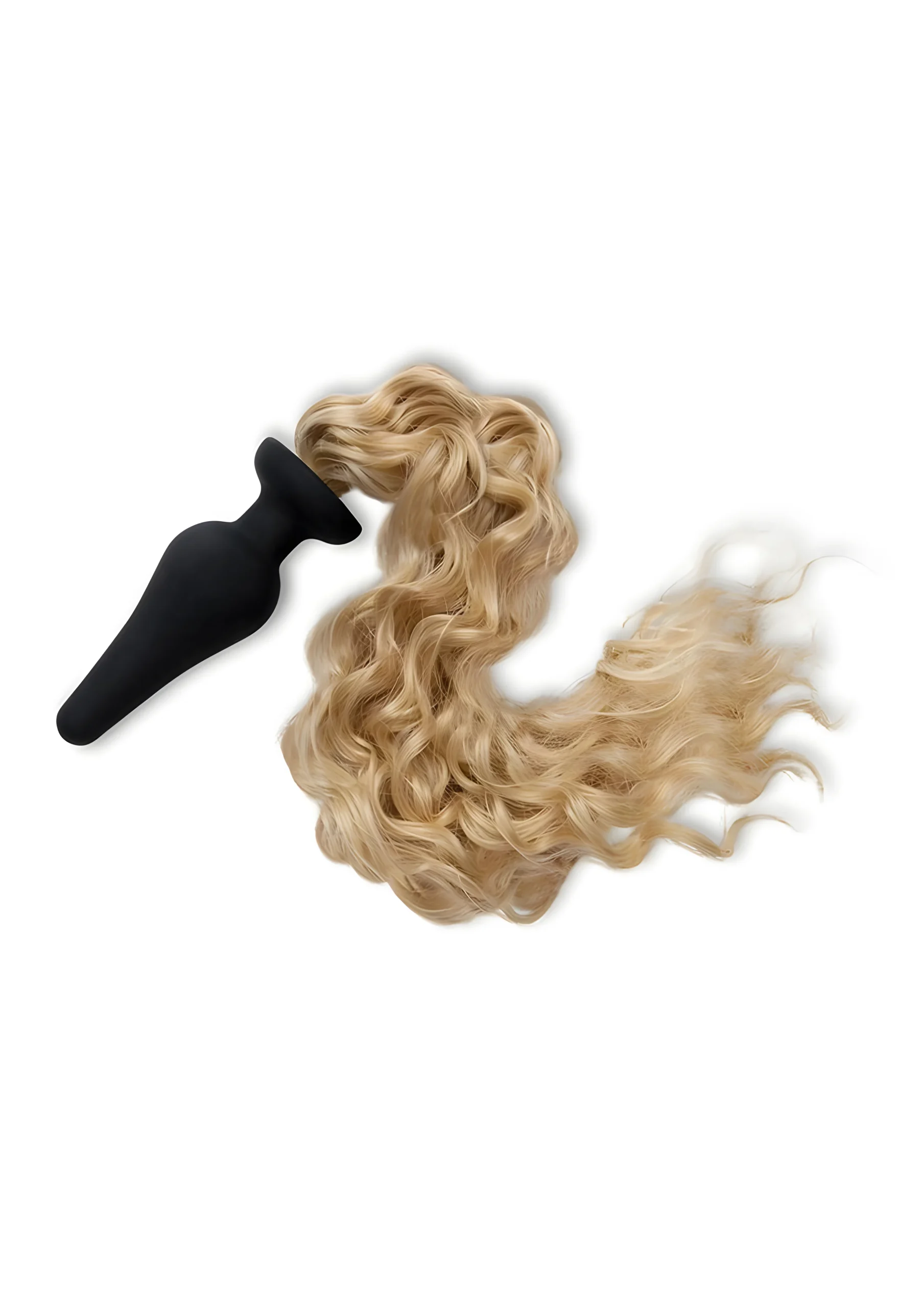 4 Inch Silicone Blonde Ponytail Plug
