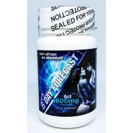 5 Day Forecast 1600mg Dietary Male Supplement 6 Pills Bottle
