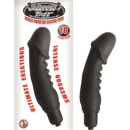 5 Inch 10 Functions Dildo Mack Tuff Ribbed Vibrating Silicone