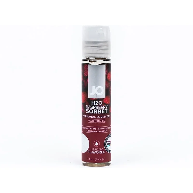System Jo JO H2O Raspberry Sorbet Flavored Water-Based Lubricant – 1 oz.