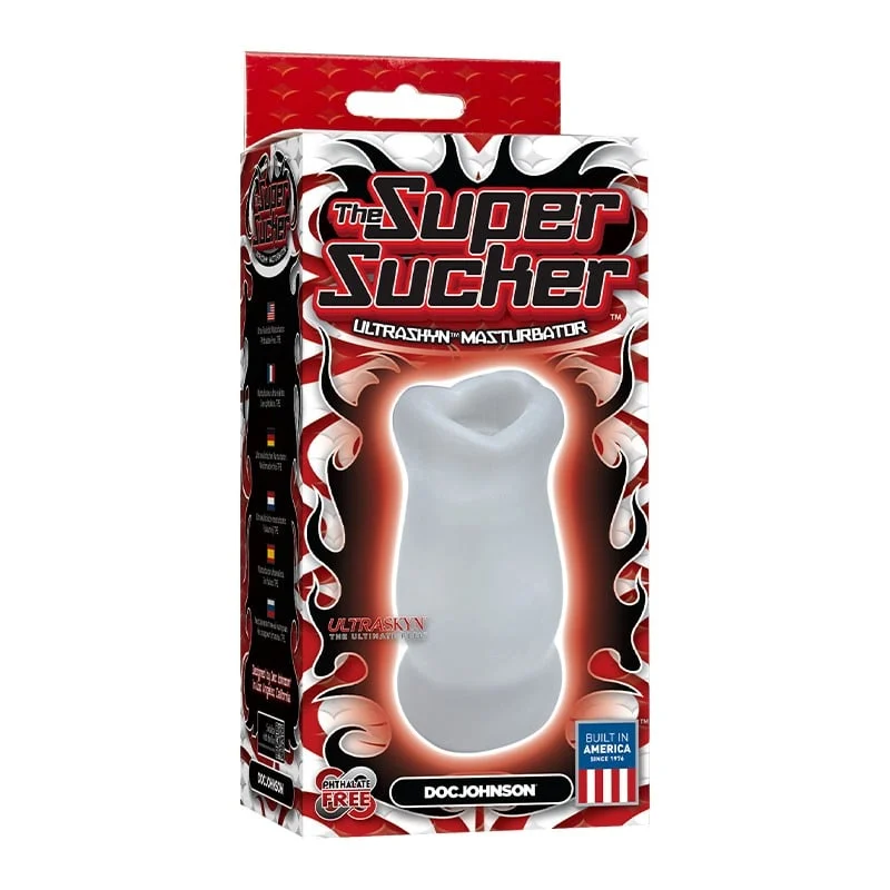 Doc Johnson Super Sucker Masturbator UR3 (Clear) – Realistic Male Stimulation