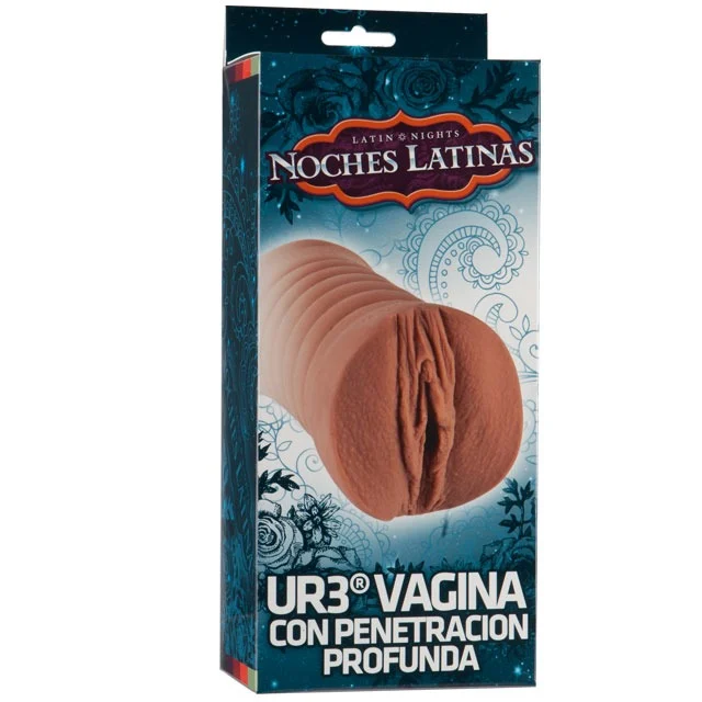 Doc Johnson Noches Latinas UR3 Deep Penetration Pocket Pussy – Realistic Caramel Masturbator