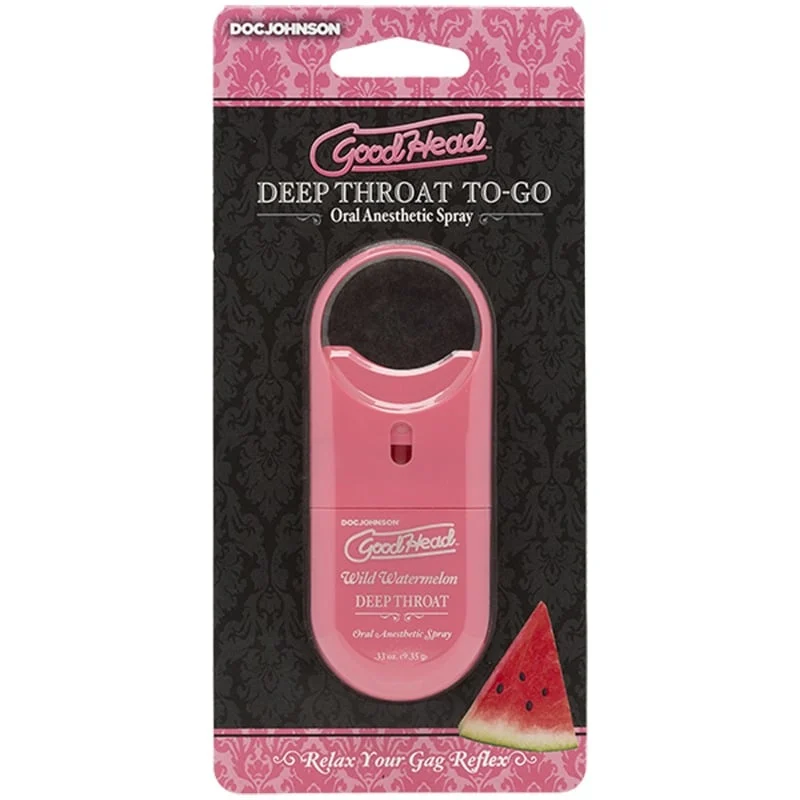 Doc Johnson GoodHead Deep Throat Spray To-Go Wild Watermelon 0.33 oz.