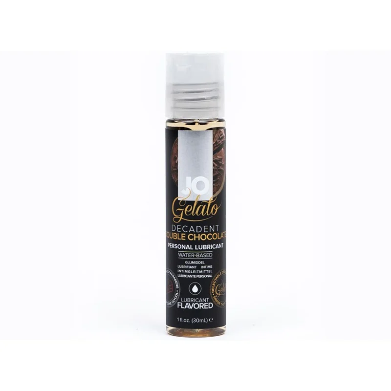 System Jo JO Gelato Decadent Double Chocolate Flavored Water-Based Lubricant, 1 oz.