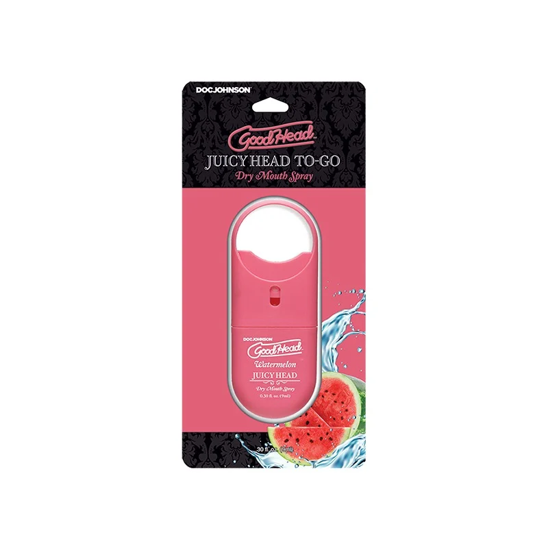Doc Johnson GoodHead Juicy Head Dry Mouth Spray To-Go Watermelon 0.30 oz.