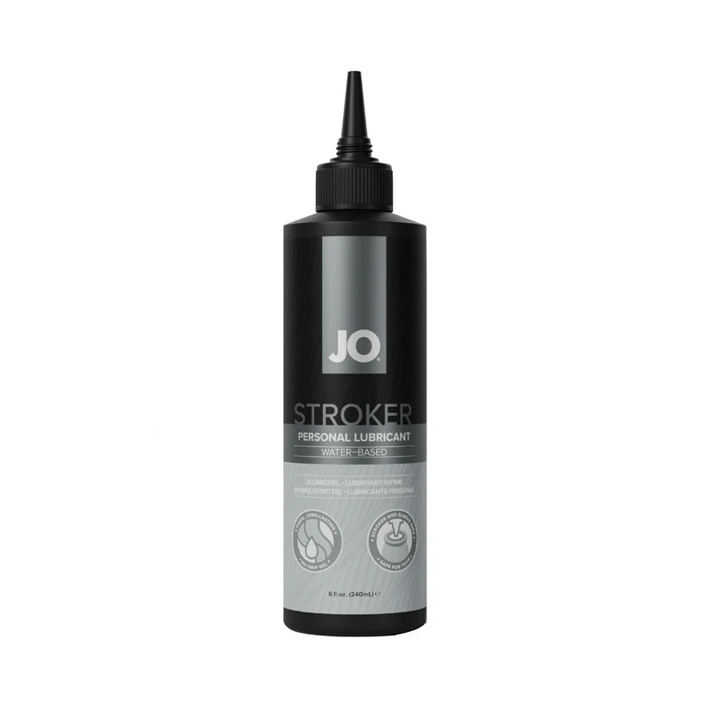System Jo JO Stroker Lubricant 8 oz. – Thick Water-Based Lube for Toys and Strokers