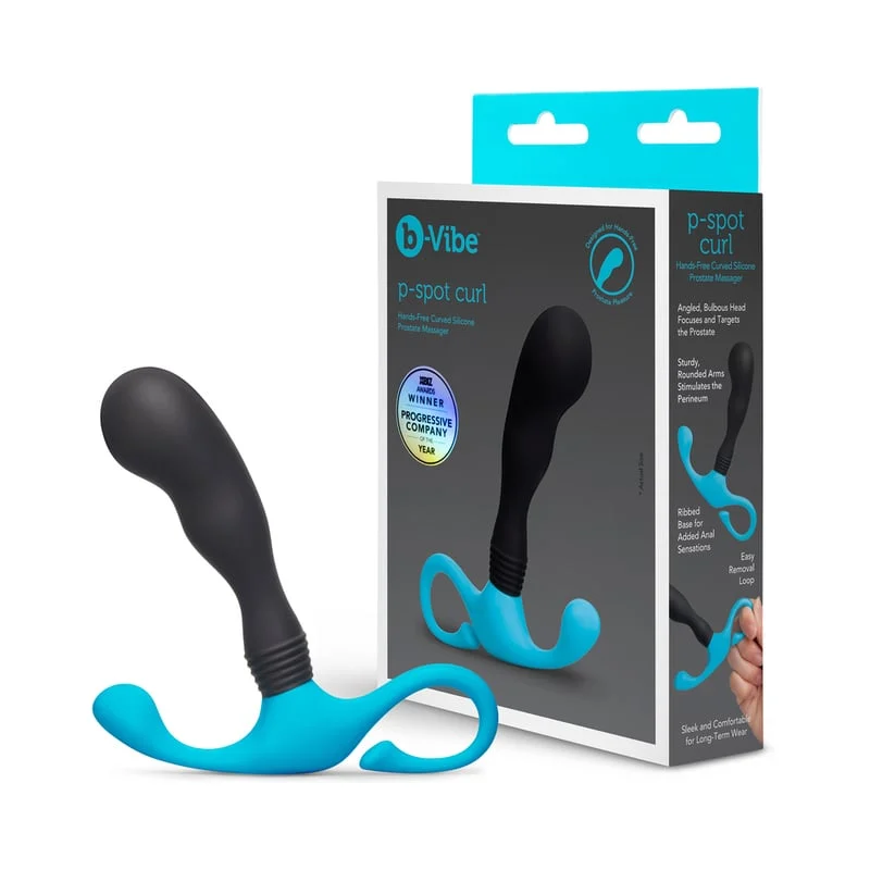 COTR Inc. b-Vibe P-Spot Curl Silicone Prostate Massager with Hands-Free Design