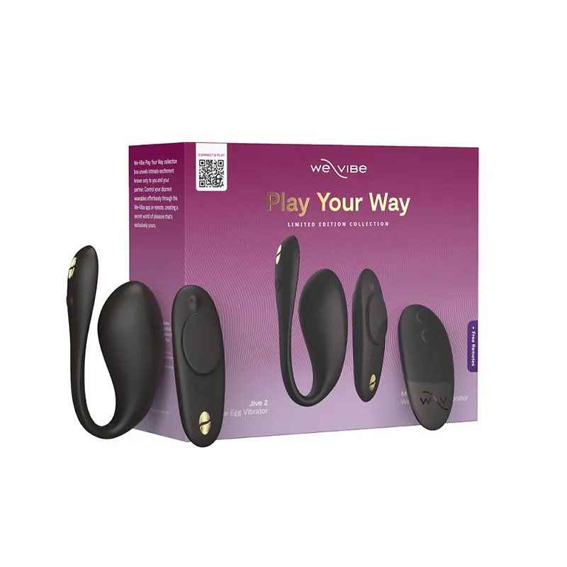 We-Vibe Play Your Way Collection Black – Jive 2 & Moxie+ Wearable Vibrator Set with App Control