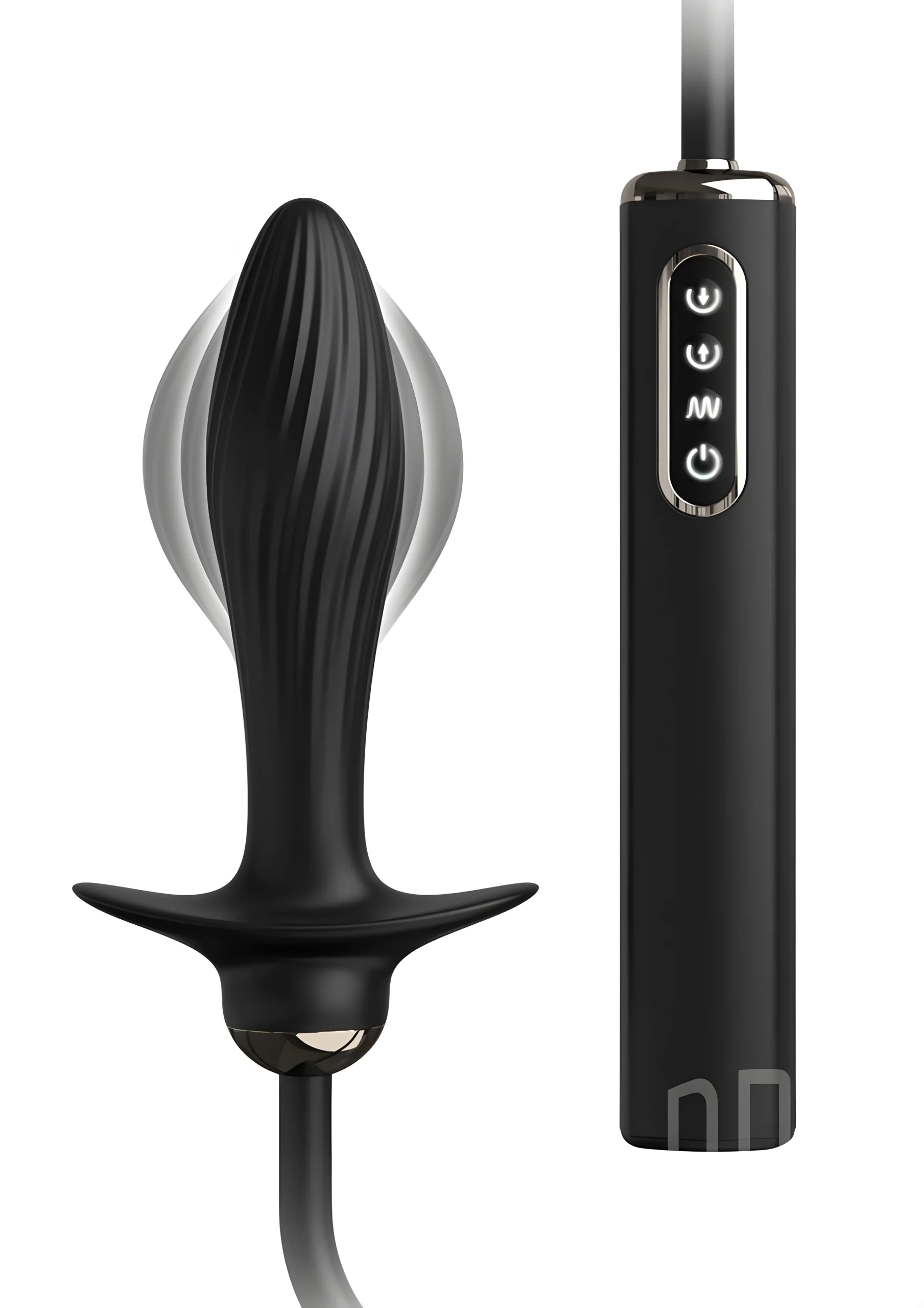 Auto-Throb Inflatable Vibrating Anal Plug
