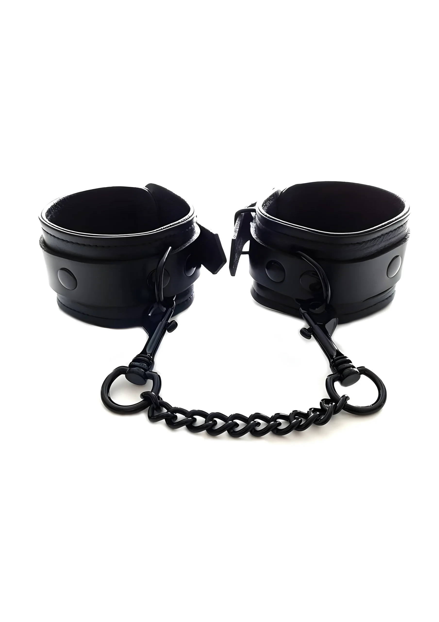 Black Leather Restraint Cuffs
