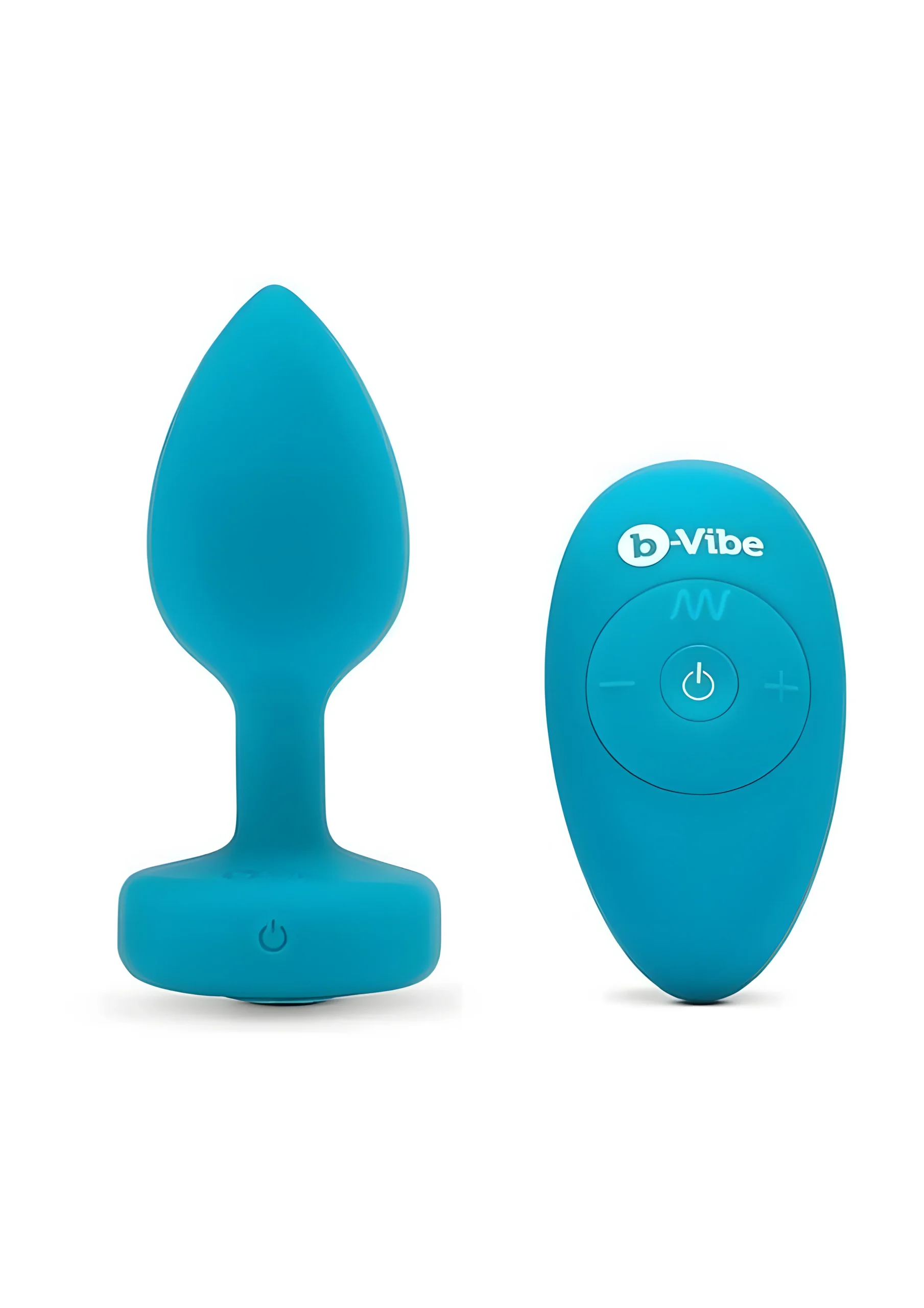 b-Vibe Vibrating Jewel Plug Small/Medium Teal