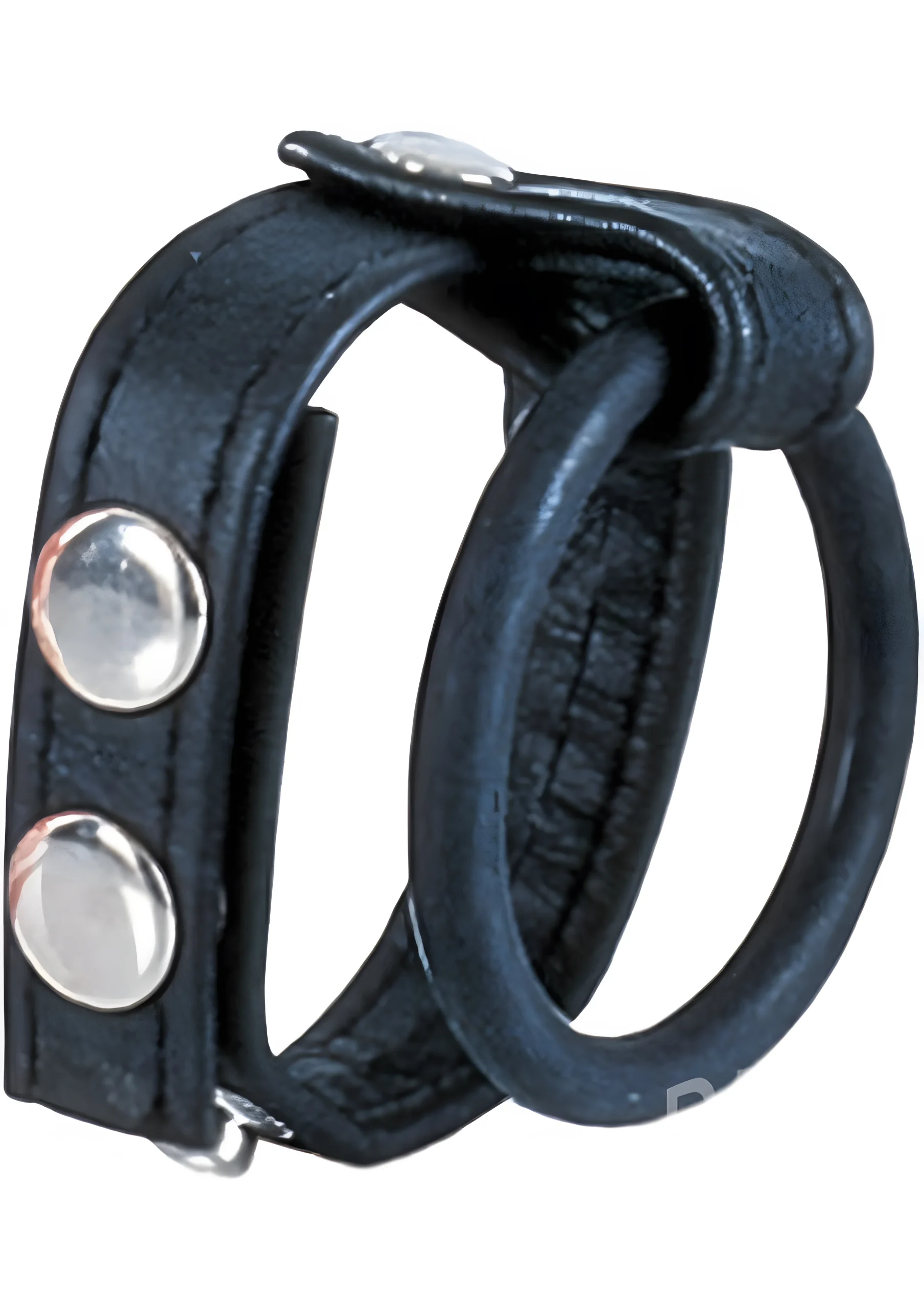 Ball Spreader Leather Cock Ring Harness