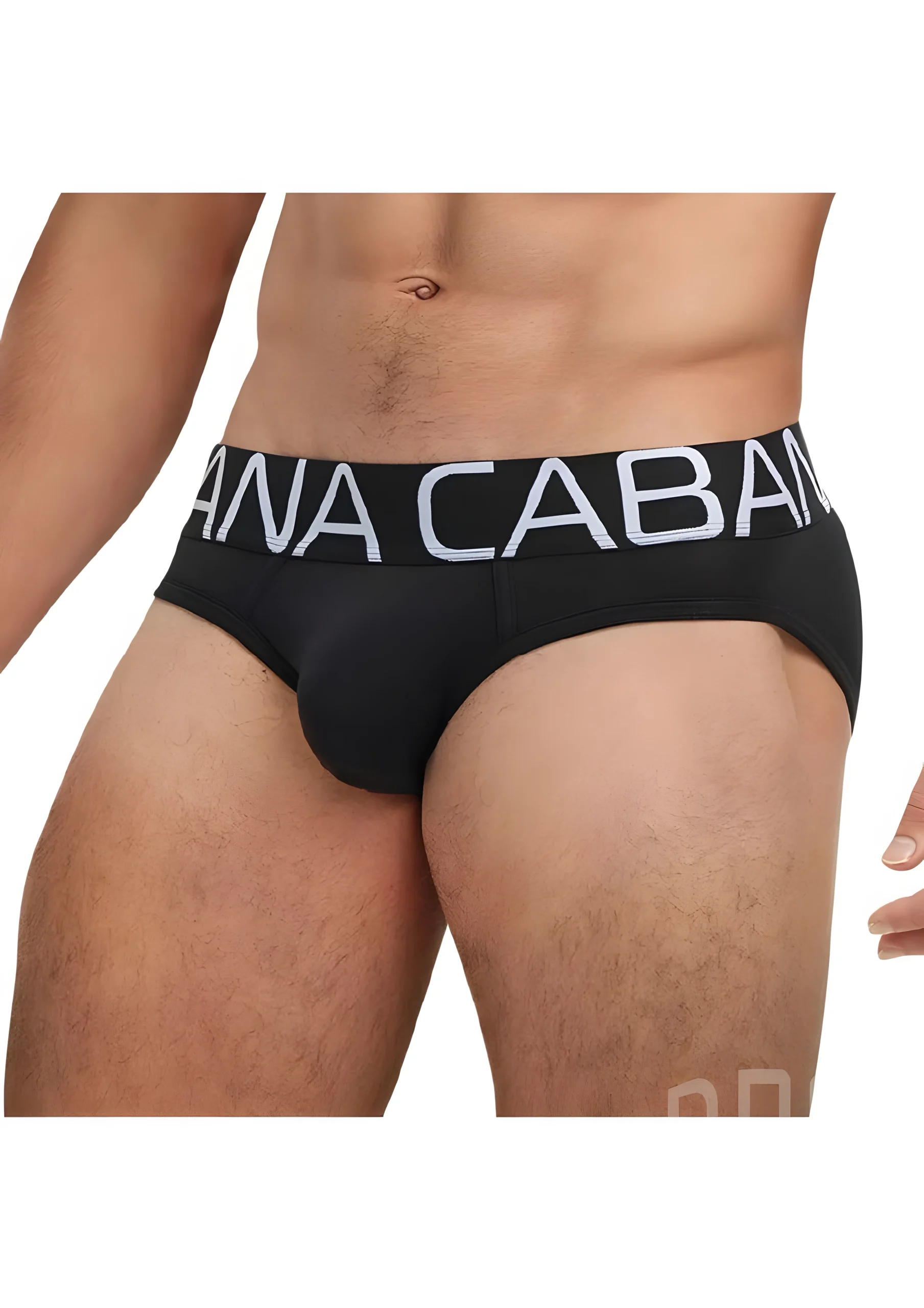 Banana Cabana Slinky Brazilian Brief Black Medium Large