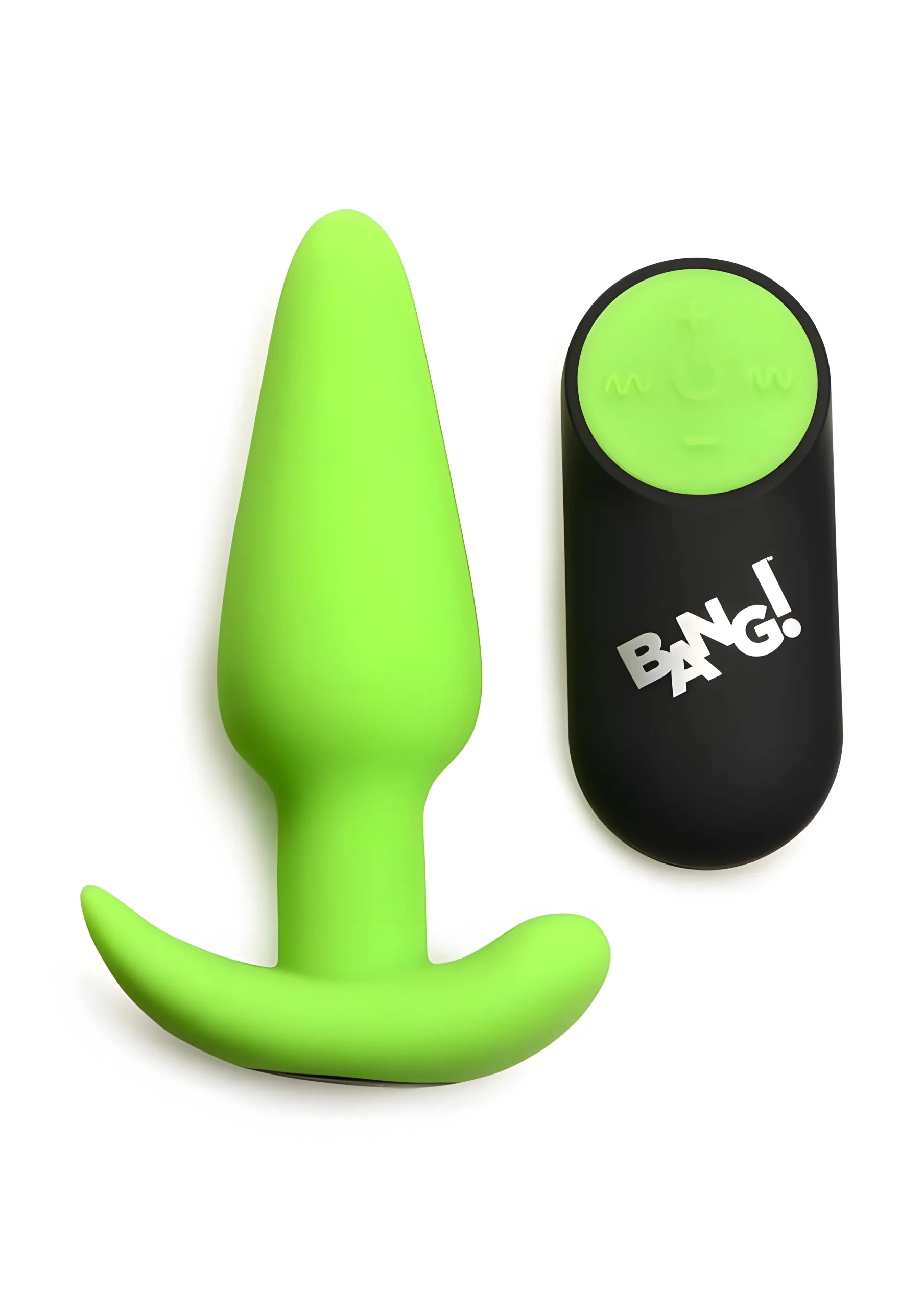 21X Glow In The Dark Butt Plug With Remote