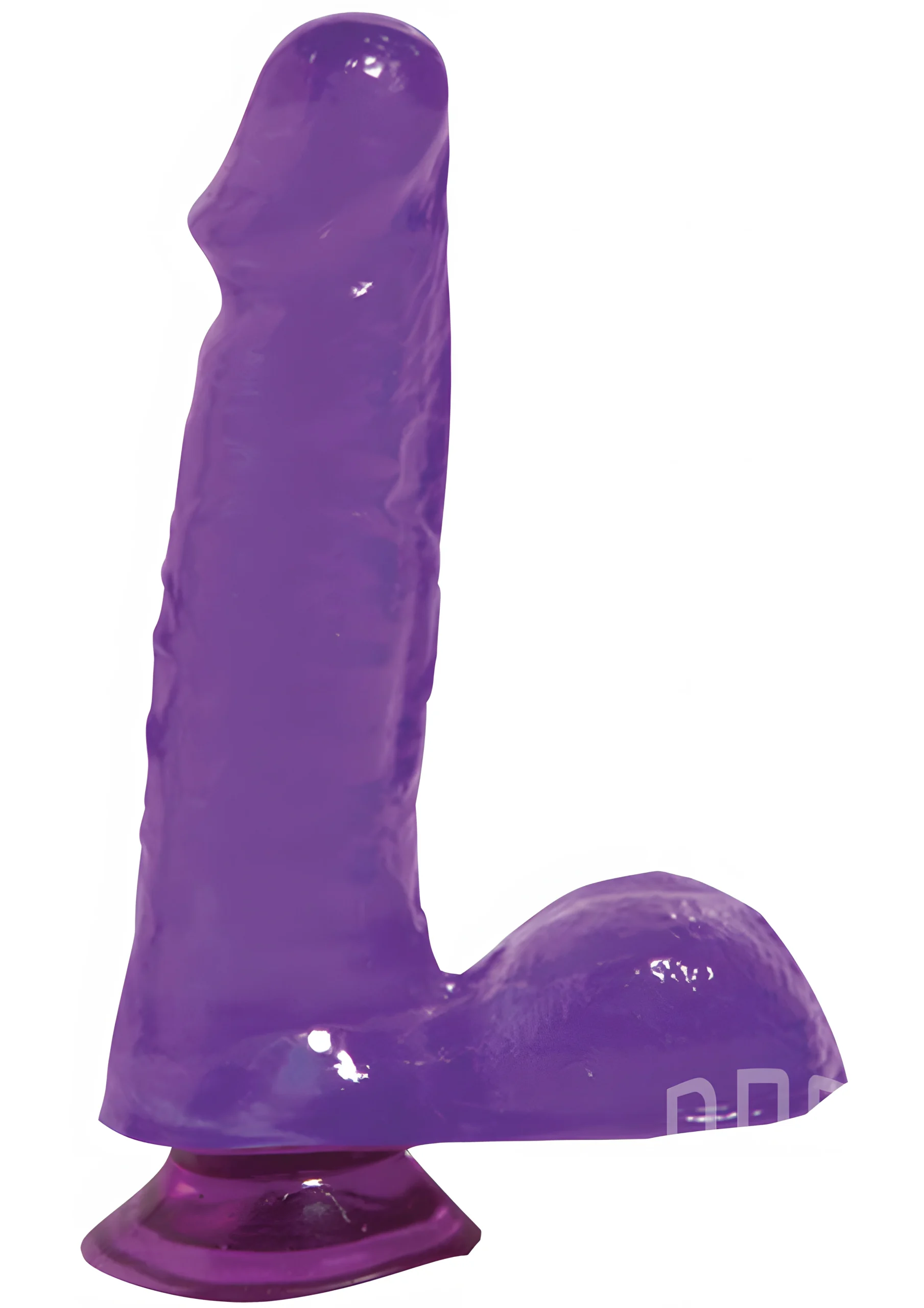 Basix 6 Inch Purple Dildo with Suction Cup