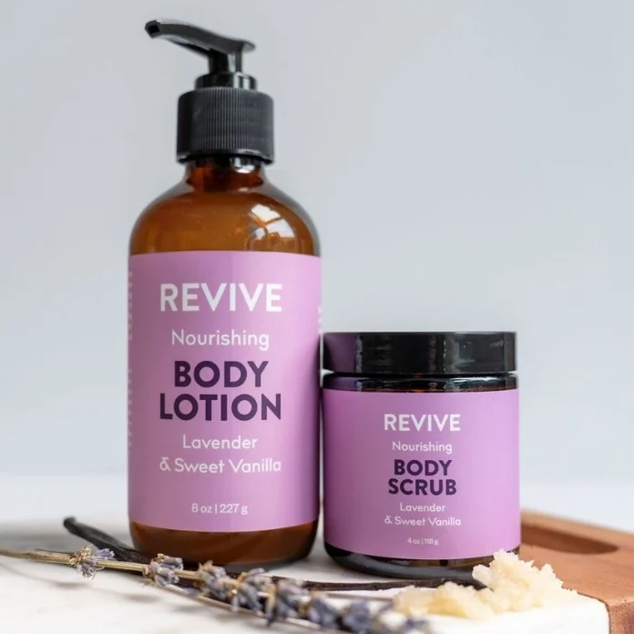 Lavender and Vanilla Body Lotion and Scrub