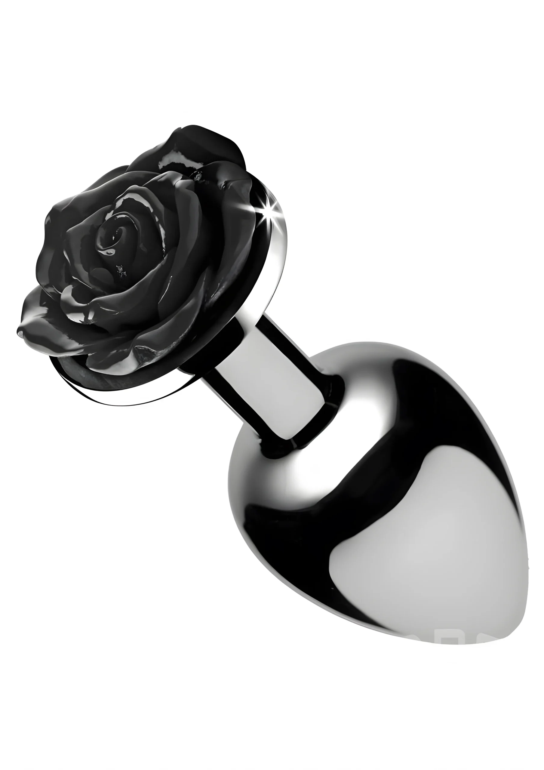 Black Rose Large Anal Plug