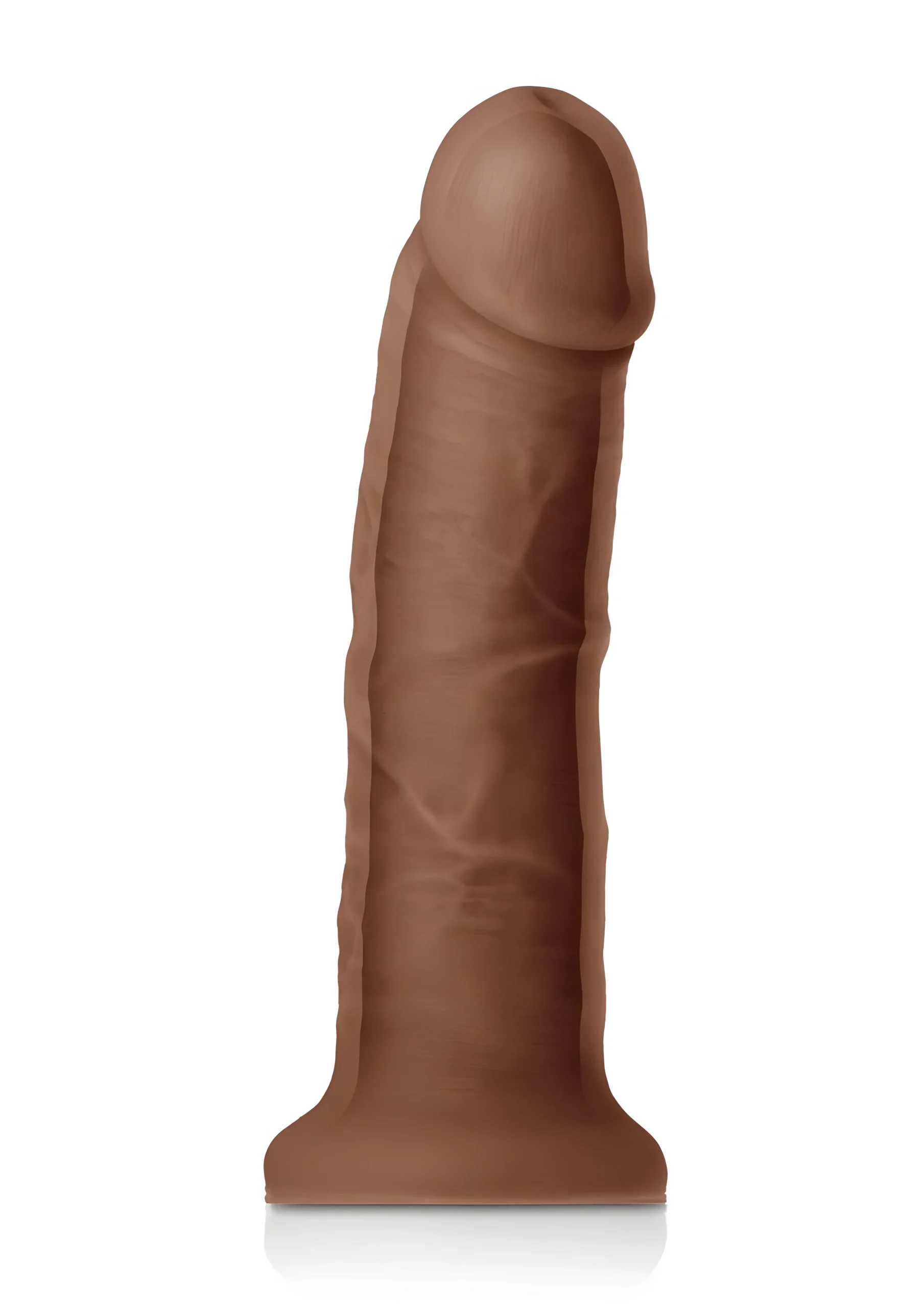 Colours Dual Density Girth 7 Inch Dildo Brown