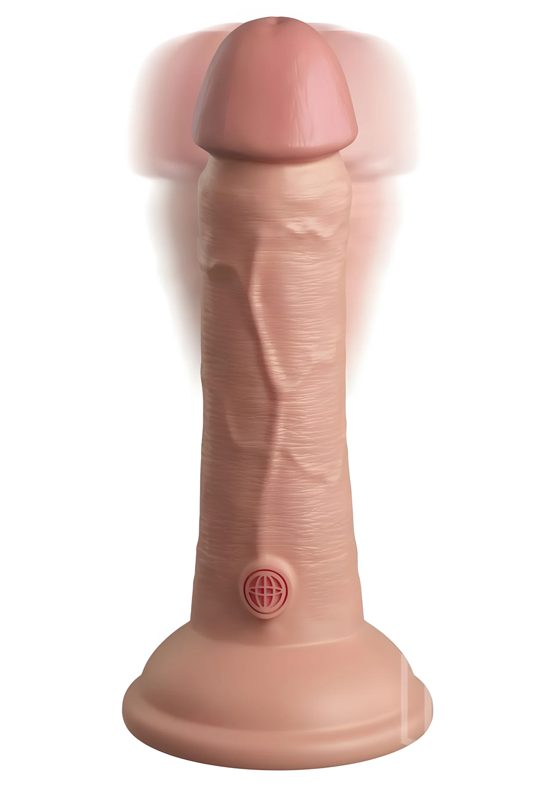 6 Inch Vibrating Silicone Dual Density Cock