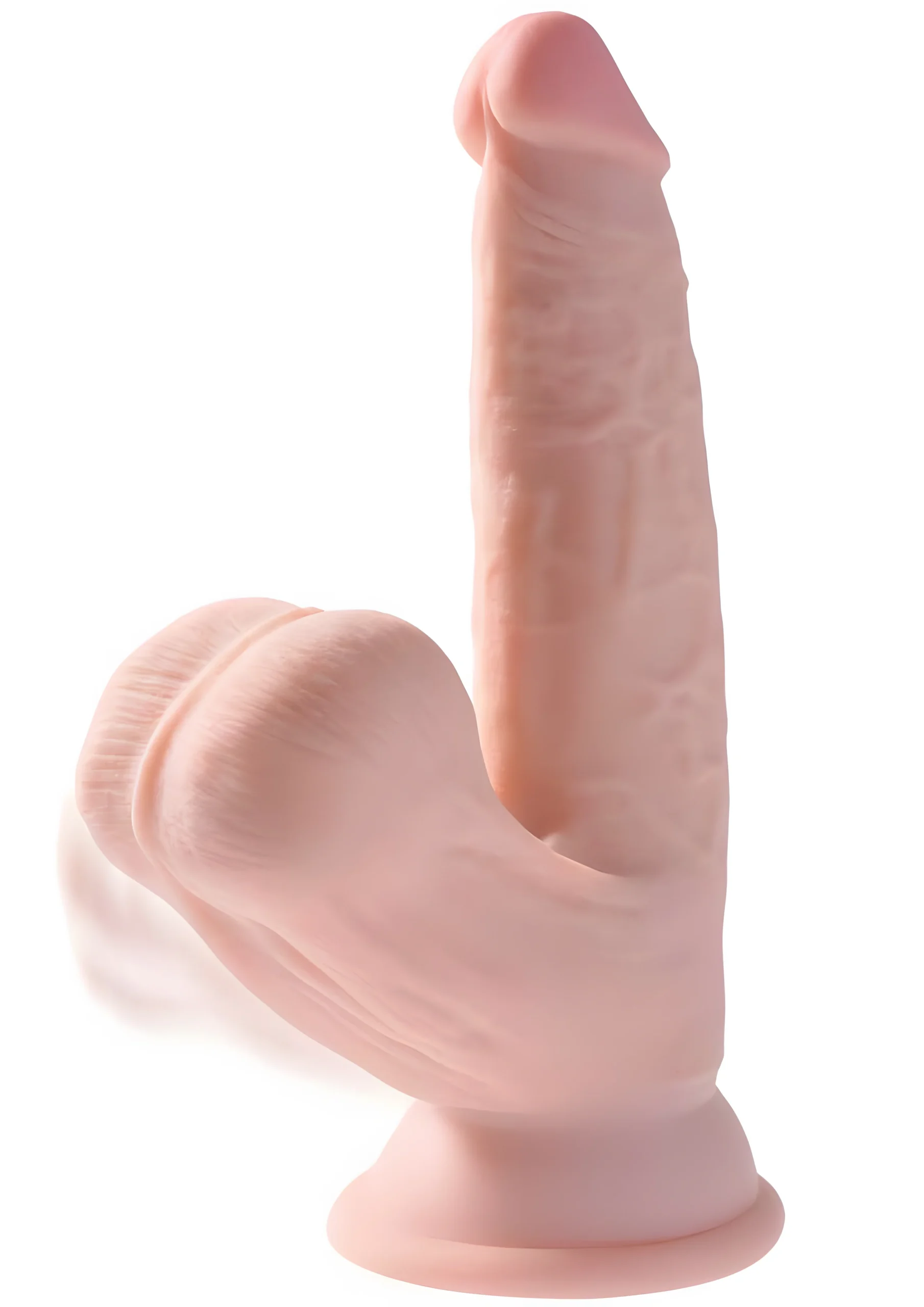 6 Inch Realistic Dildo With Swinging Balls