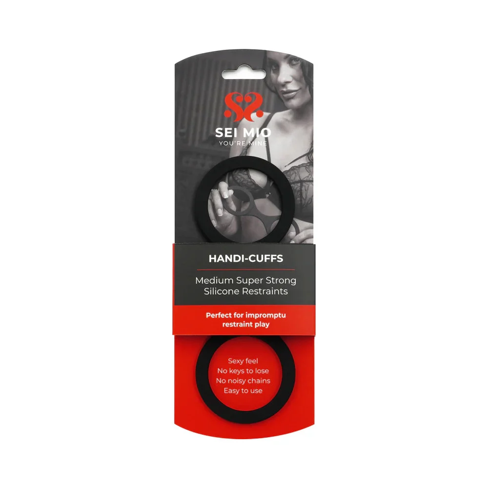 SEI MIO Handi-Cuffs Super Strong Silicone Restraint Cuffs