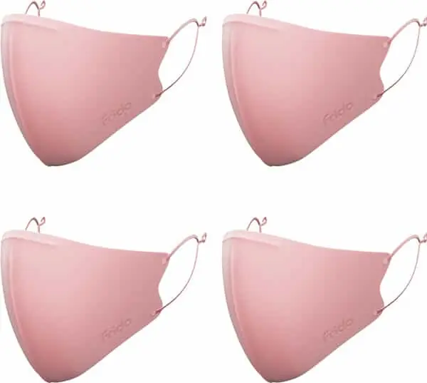 Worldwide Shipping Order Frido Ultimate Pro Copper Mask|Pink|Nose Clip|Ear Loop Adjust|Washable|Imported|Small Size|Pack Of 4 Online
