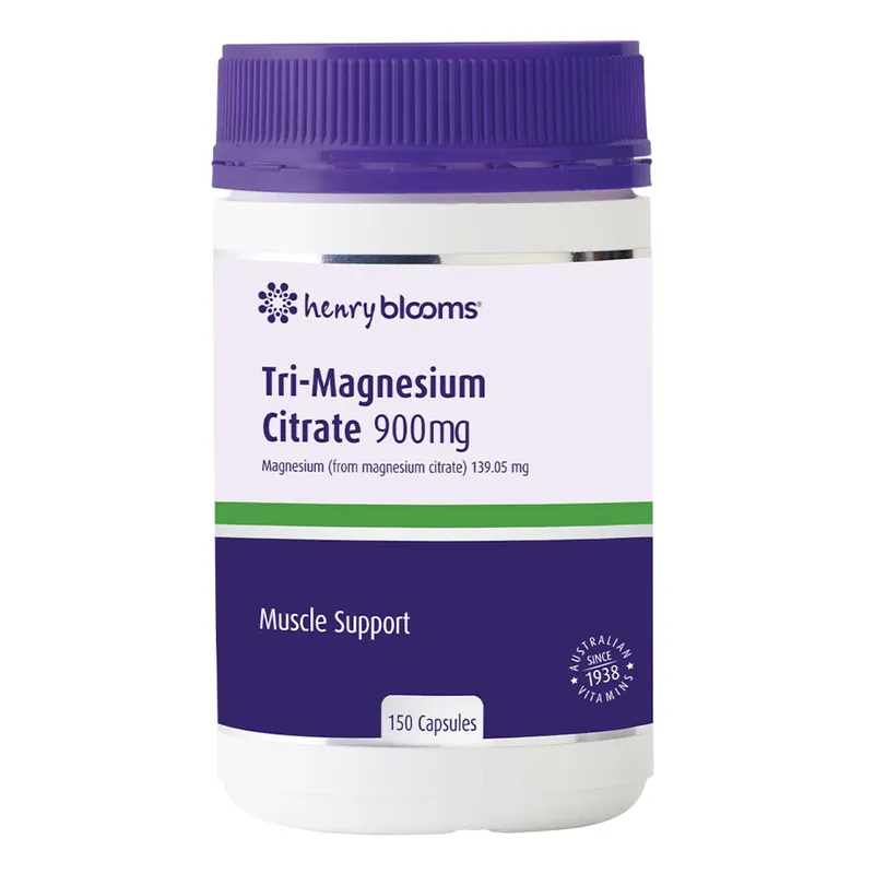 Henry Blooms Tri-Magnesium Citrate 900mg 150 Capsules Buy Direct