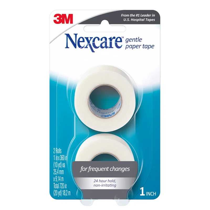 Super Sale Nexcare by 3M Micropore Gentle Paper Tape White 25.4mm x 9.14m 2 Roll