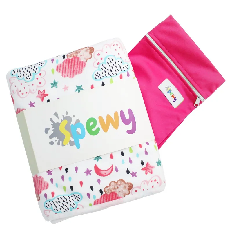 Spewy and Pink Wet Bag Bundle Rainclouds Free Shipping