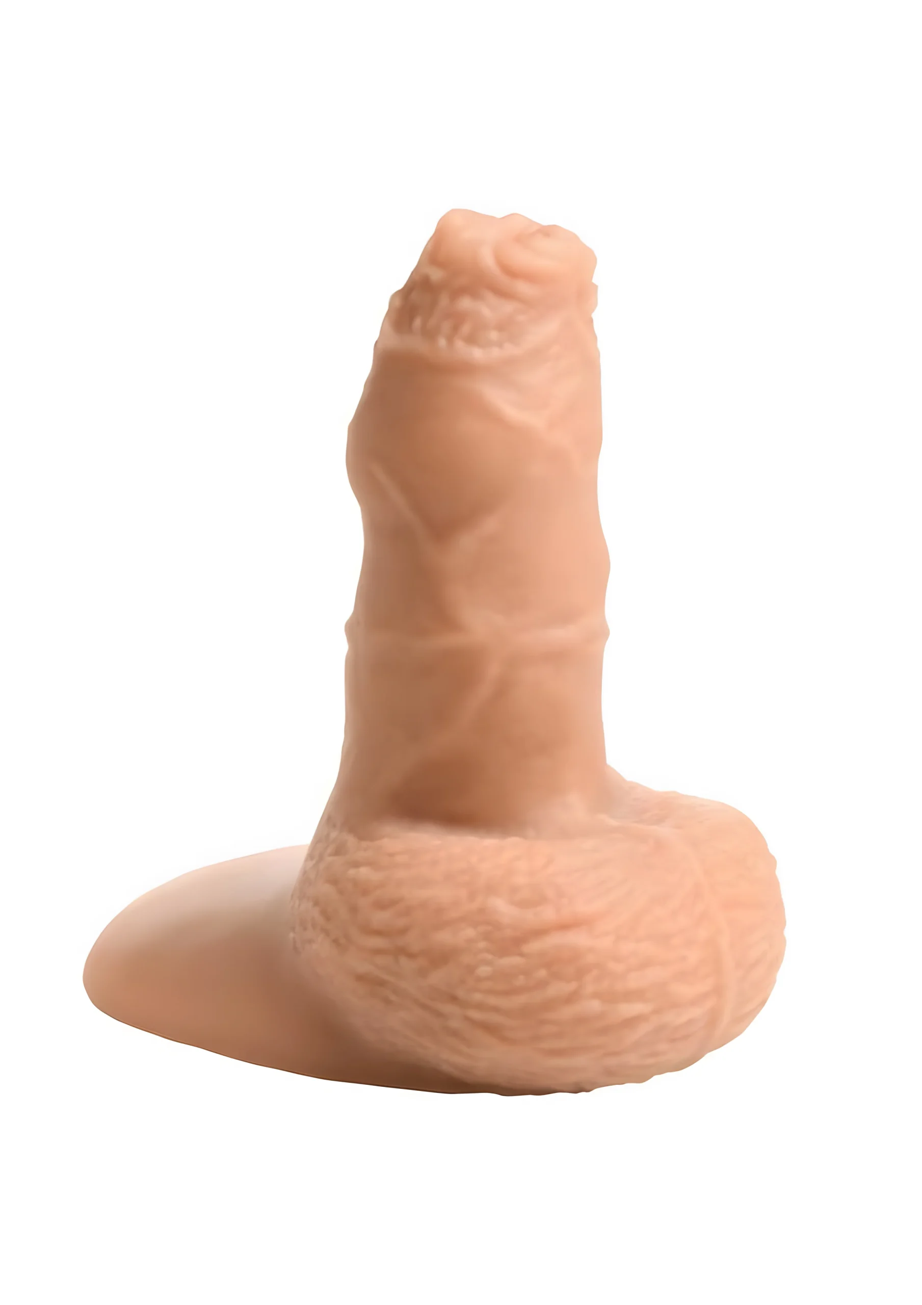 5.1 Inch Uncut Silicone Packer Dildo Light