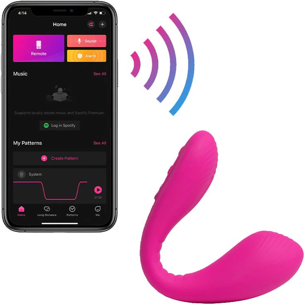 Lovense Quake Bluetooth Adjustable Dual Stimulator, 7.75", Pink