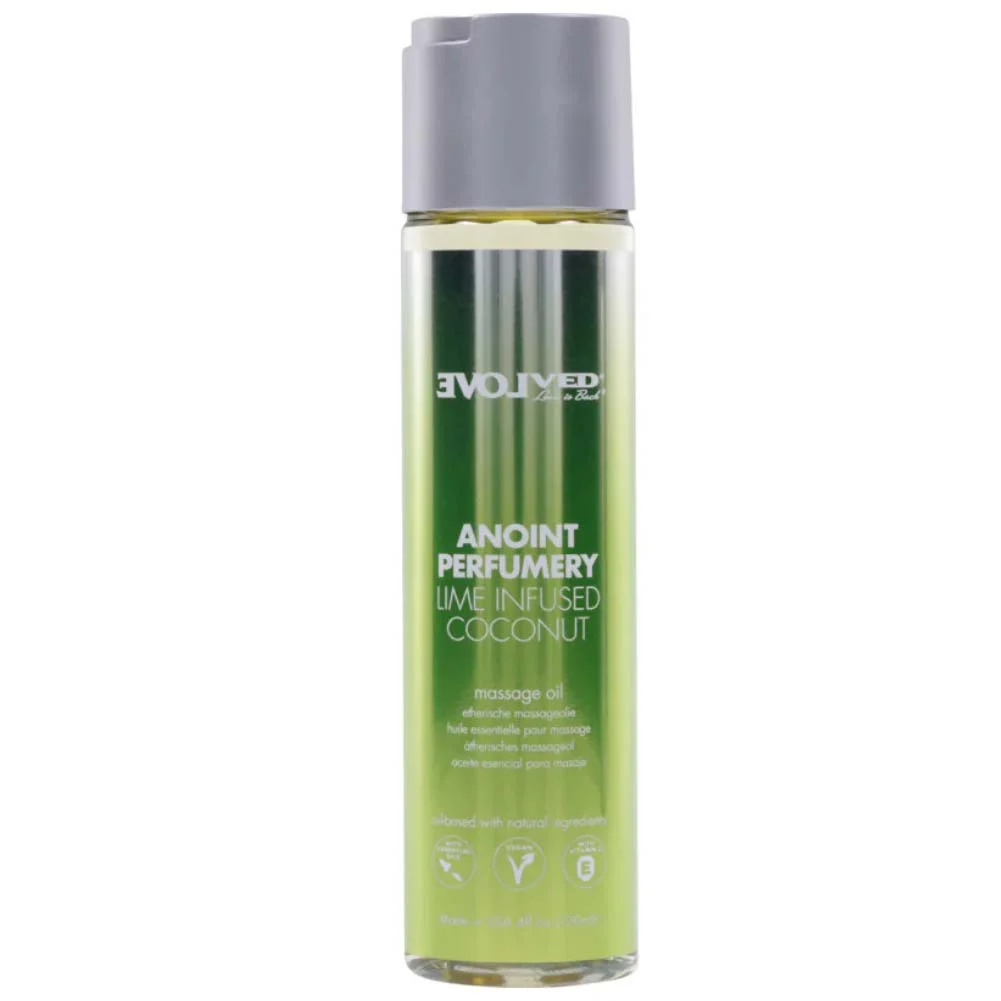 Evolved Anoint Perfumery Massage Oil, 4 fl.oz (120 mL), Lime/Coconut